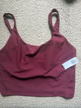 Old Navy Scoop Sports Bralette — Wine